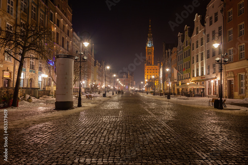Fototapeta Naklejka Na Ścianę i Meble -  Gdańsk at night