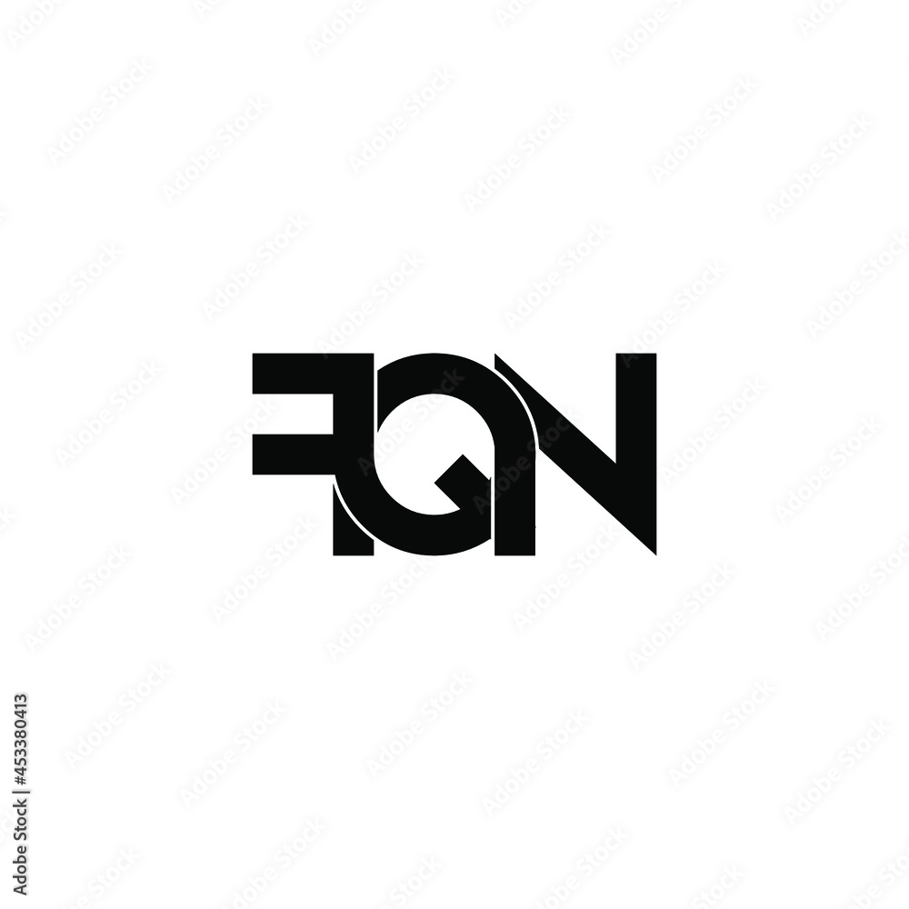 fqn initial letter monogram logo design fqn initial letter monogram logo design