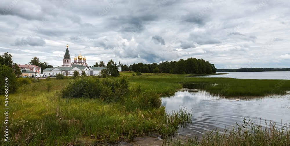 Valdai Monastery on the lake, Novgorod region