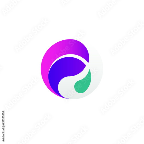 round drop logo vector illustration
