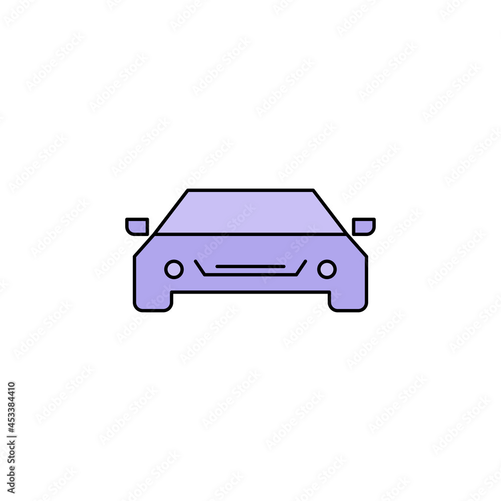 emergency car transport icon vector