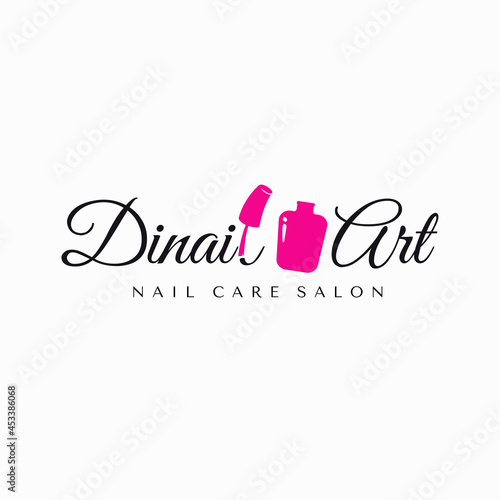 nail studio logo design. beauty care company, spa, manicure, salon, polish, pedicure.