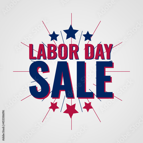 Labor day sale poster background vector illustration