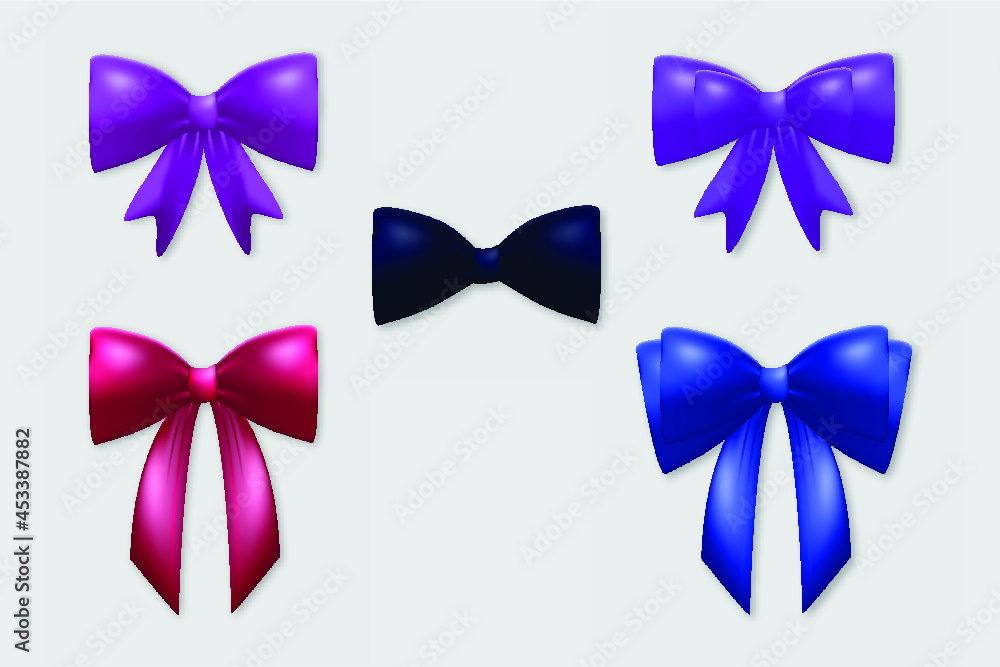 set of bow ties