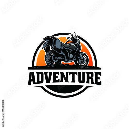 adventure motorbike logo design