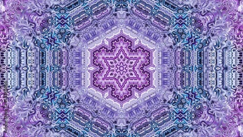 Abstract Kaleidoscope Mandala Digital Video Art