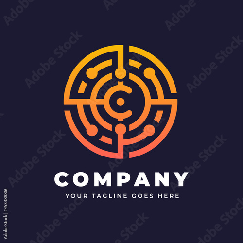 Cryptocurrency C letter logo