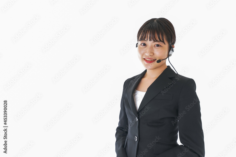 若い女性オペレーター・同時通訳イメージ 若い女性オペレーター・同時通訳イメージ