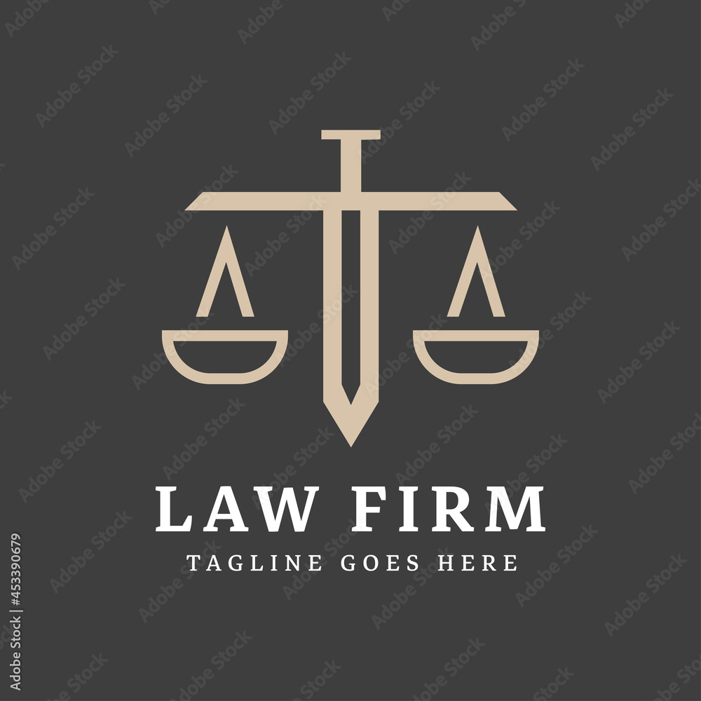 Law firm elegant logo design
