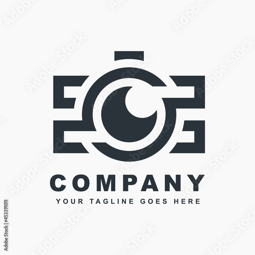 Photography logo in black color