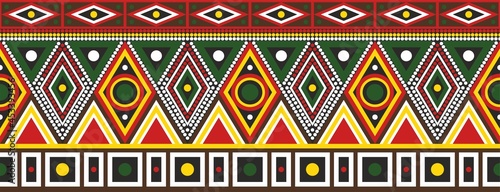 Vector set of seamless Indian patterns. National seamless ornaments, borders, frames. colored decorations of the peoples of South America, Maya, Inca, Aztecs. Print for fabric, paper, textile and clot
