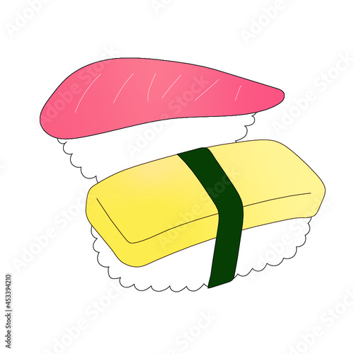 寿司　マグロとたまご