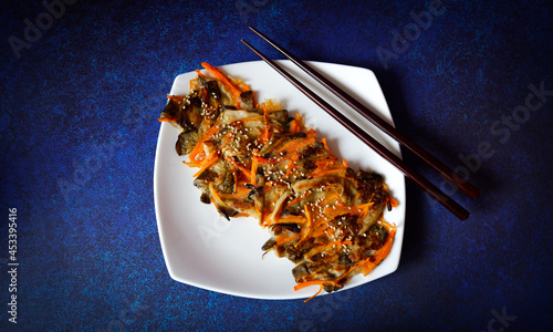 Mushroom Jeon Korean Food
