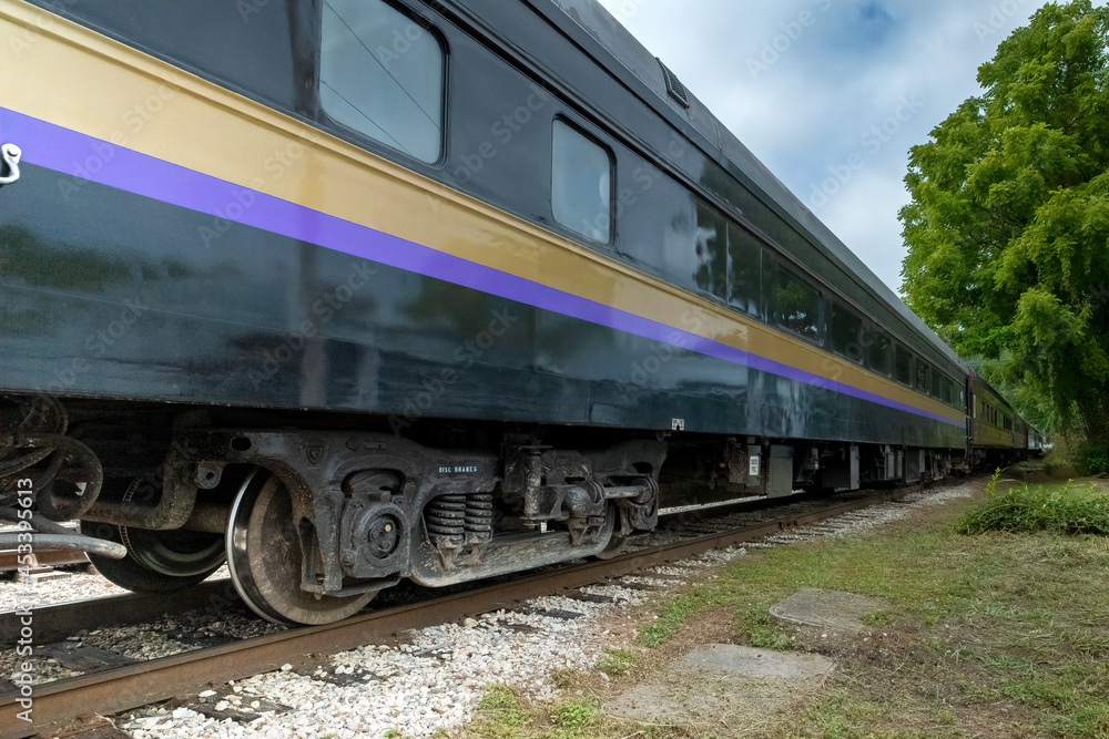 Passenger Train in Rural North Carolina near Bryson City Passenger Train in Rural North Carolina near Bryson City