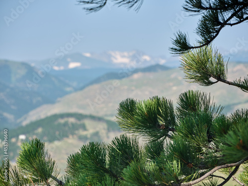 The Rocky Mountains surrounding Boulder Colorodo seen from various hiking trails photo