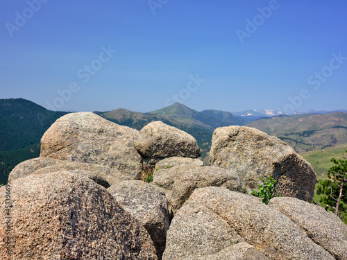The Rocky Mountains surrounding Boulder Colorodo seen from various hiking trails photo
