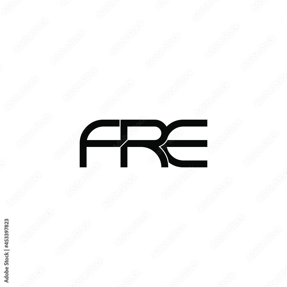 fre initial letter monogram logo design fre initial letter monogram logo design