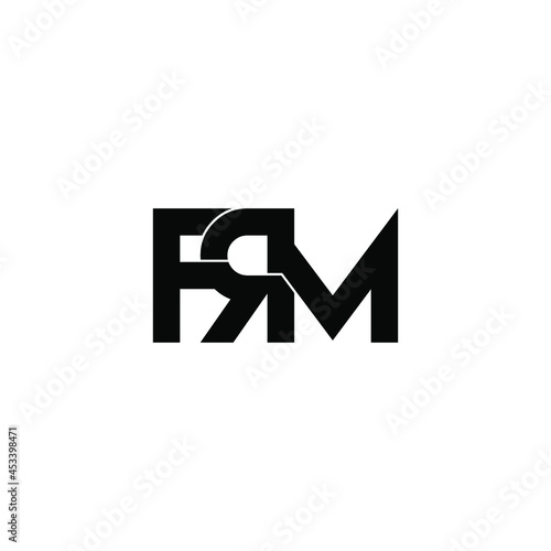 frm initial letter monogram logo design