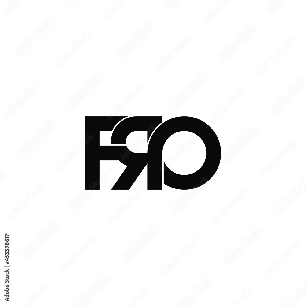 fro initial letter monogram logo design fro initial letter monogram logo design