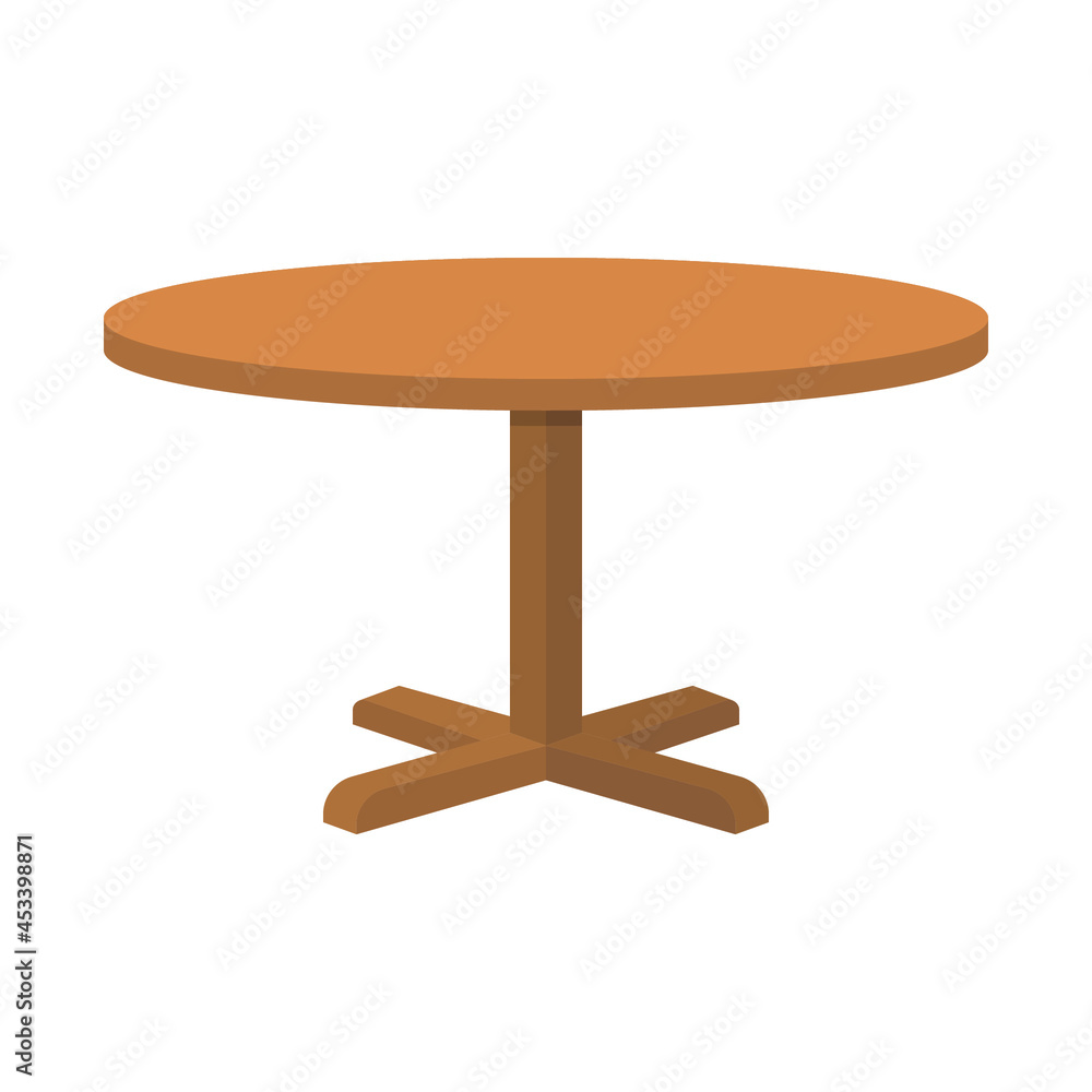 Circle table icon. Simple flat style. Round, pictogram, furniture, office, sign, conference, meeting, web, symbol, interior concept. Vector design illustration isolated on white background. EPS 10 Circle table icon. Simple flat style. Round, pictogram, furniture, office, sign, conference, meeting, web, symbol, interior concept. Vector design illustration isolated on white background. EPS 10