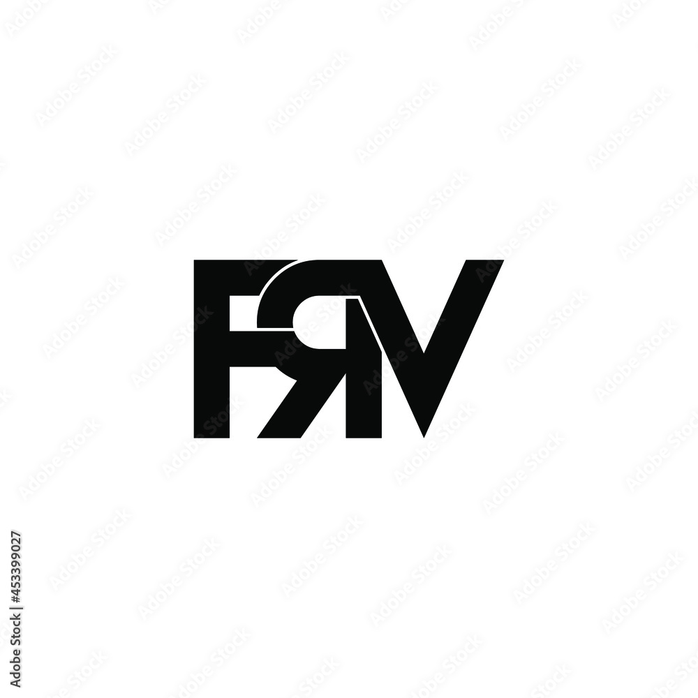 frv initial letter monogram logo design frv initial letter monogram logo design