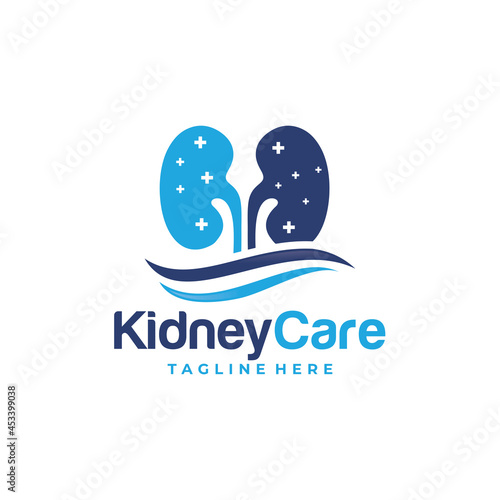 kidney care logo icon vector isolated