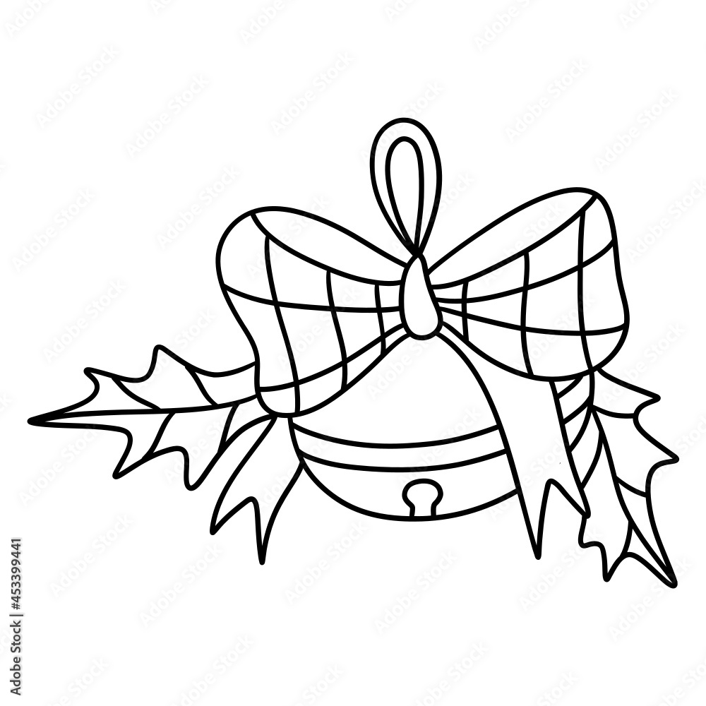 Christmas Bell outline design illustration for web, wedsite, application, presentation, Graphics design, branding, etc. Christmas Bell outline design illustration for web, wedsite, application, presentation, Graphics design, branding, etc.