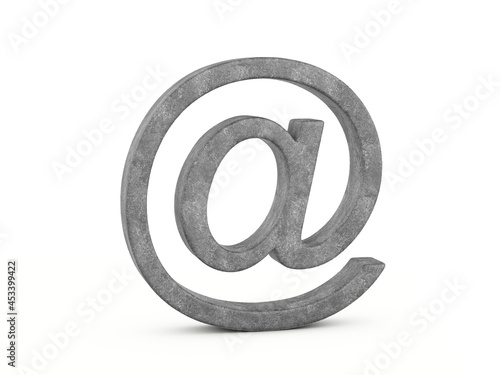 Concrete email symbol