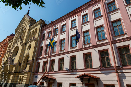 Building of the consulate General of Sweden in St. Petersburg photo