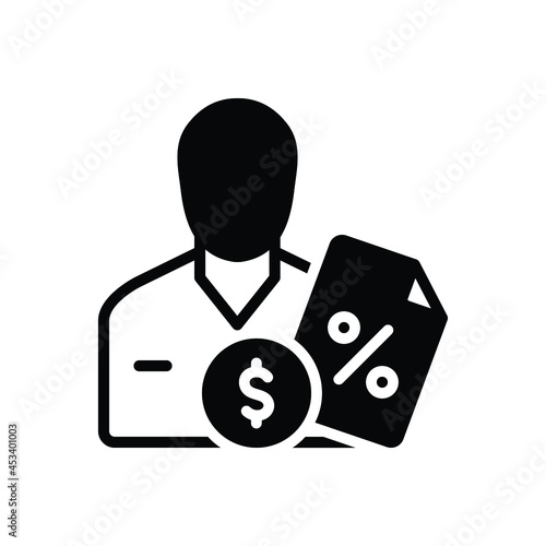 Black solid icon for imposed