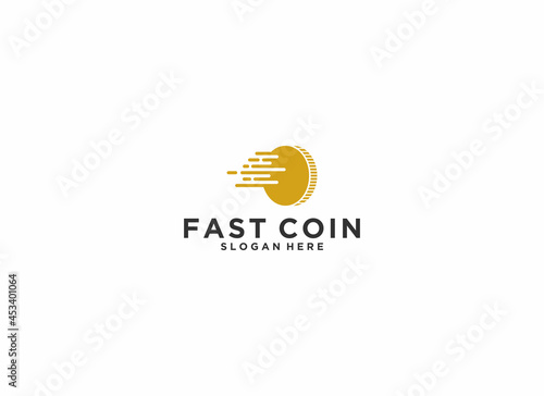fast coin logo reflecting speed in collecting coins