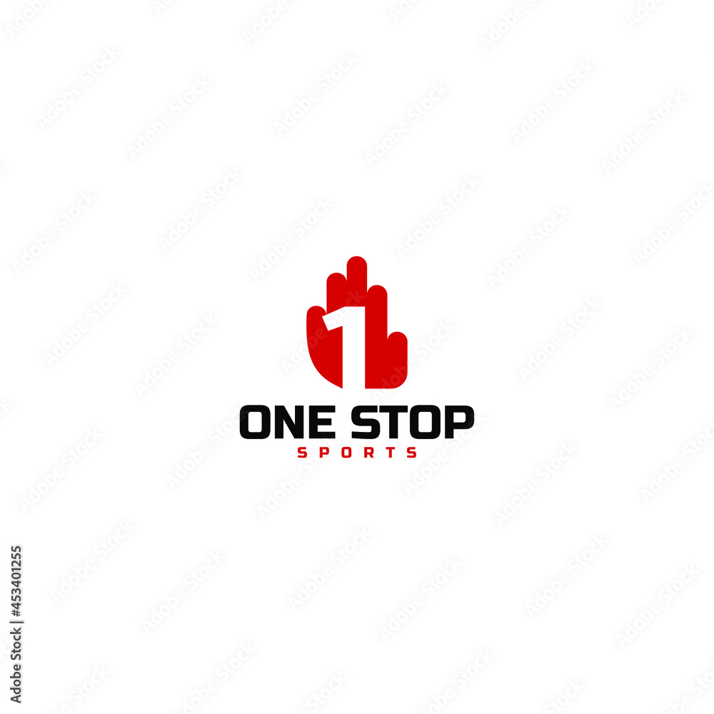 one stop sign logo design vector one stop sign logo design vector