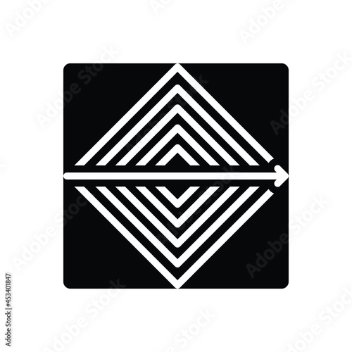 Black solid icon for usually