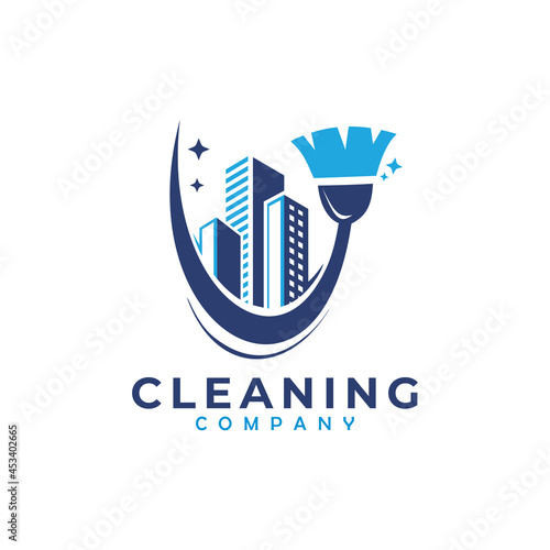 cleaning logo icon company vector