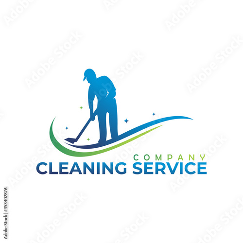 cleaning service logo icon vector
