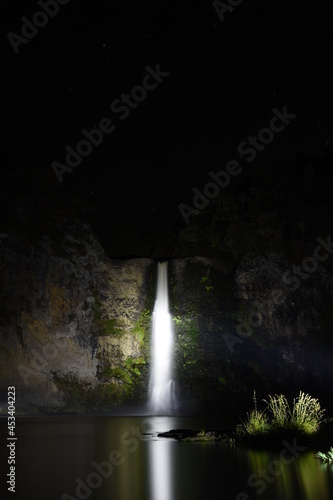 waterfall at night