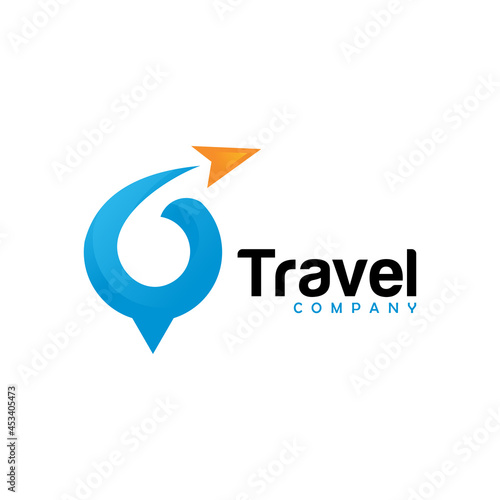 travel company logo icon vector