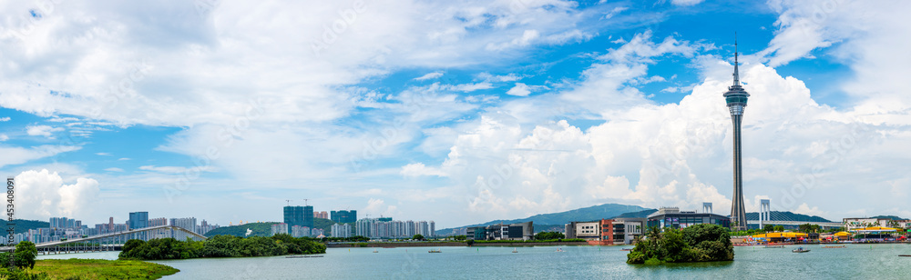 Dragon Boat Racing in Nam Van Lake, Macau