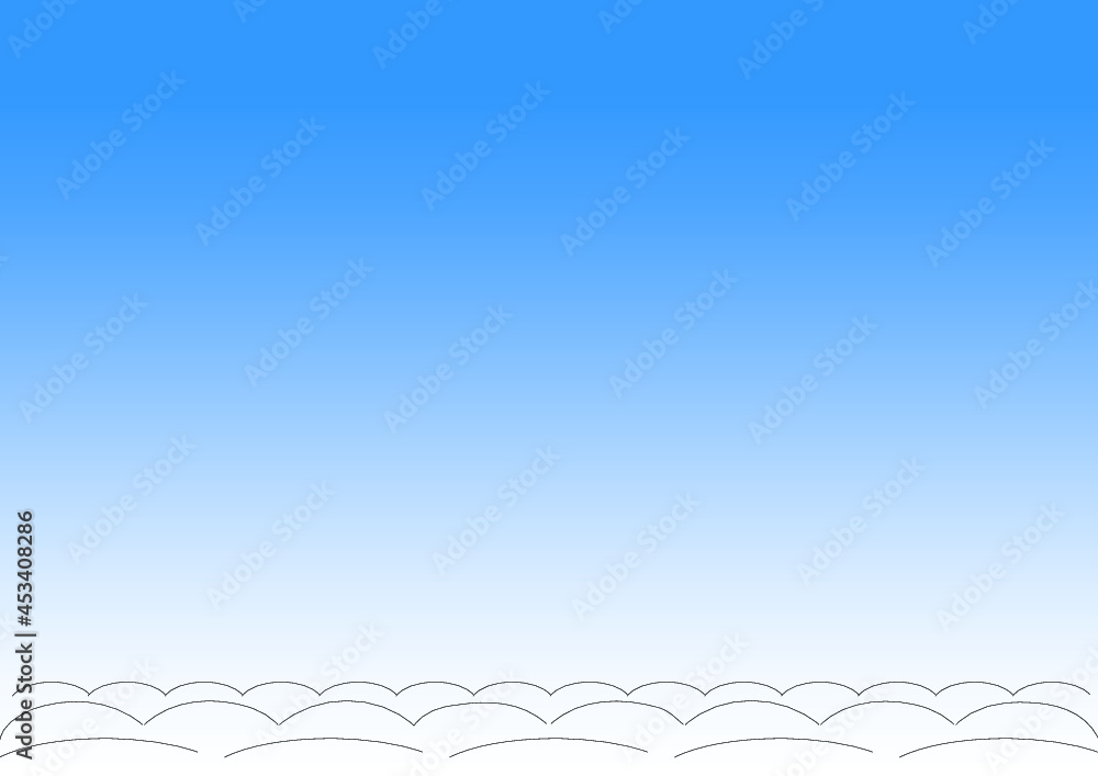 Sopra le nuvole come in aereo sopra un soffice tappeto bianco ed il cielo blu sopra di noi. per tappezzeria copertina rivestimento cameretta semplice sognare telo mare Sopra le nuvole come in aereo sopra un soffice tappeto bianco ed il cielo blu sopra di noi. per tappezzeria copertina rivestimento cameretta semplice sognare telo mare