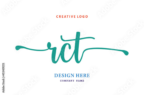 RCT lettering logo is simple, easy to understand and authoritative