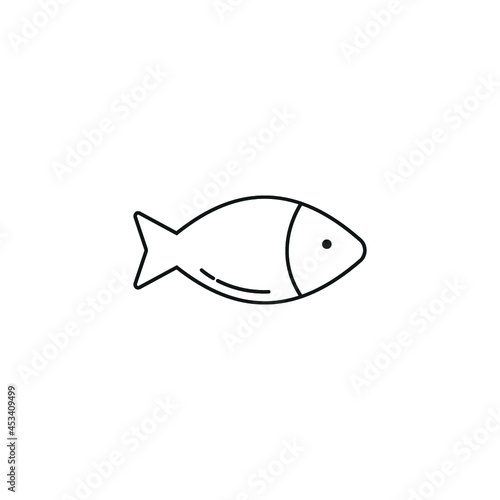 Fish icon simple flat design isolated © sekinekhanim