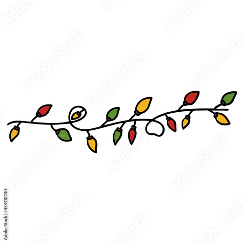 Wallpaper Mural Christmas-Decor flat color design illustration for web, wedsite, application, presentation, Graphics design, branding, etc. Torontodigital.ca