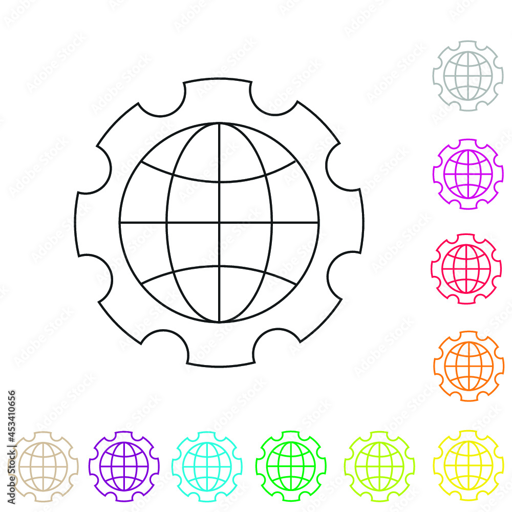 Globe inside gear Globe inside gear