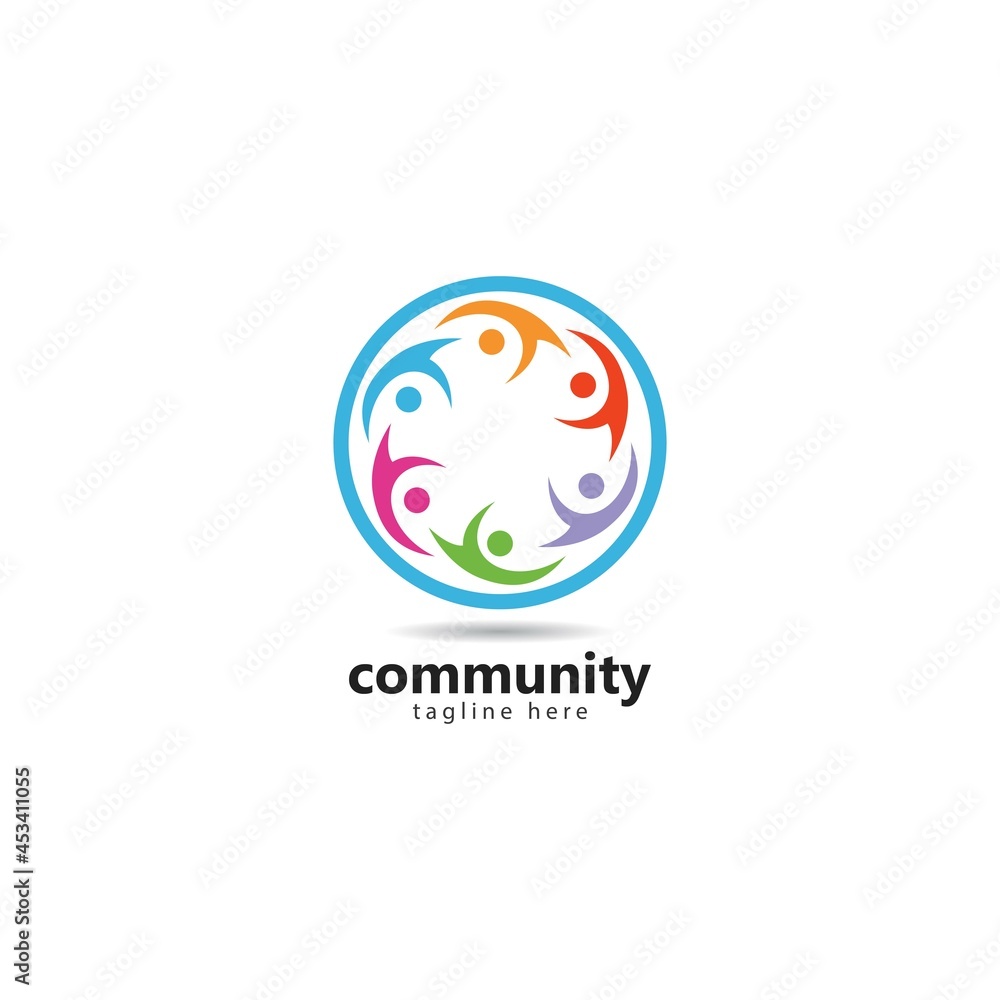 Adoption and community care Logo template vector Adoption and community care Logo template vector