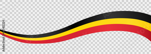 Waving flag of Belgium   isolated  on png or transparent  background,Symbol  Belgium ,template for banner,card,advertising ,promote, vector illustration top gold medal sport winner country