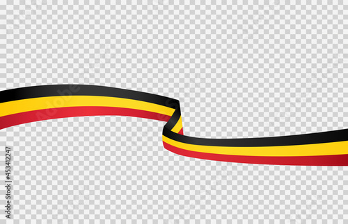 Waving flag of Belgium   isolated  on png or transparent  background,Symbol  Belgium ,template for banner,card,advertising ,promote, vector illustration top gold medal sport winner country