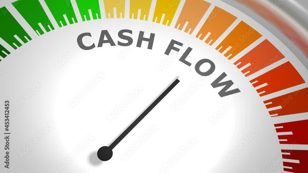 Abstract measuring device panel of cash flow Abstract measuring device panel of cash flow