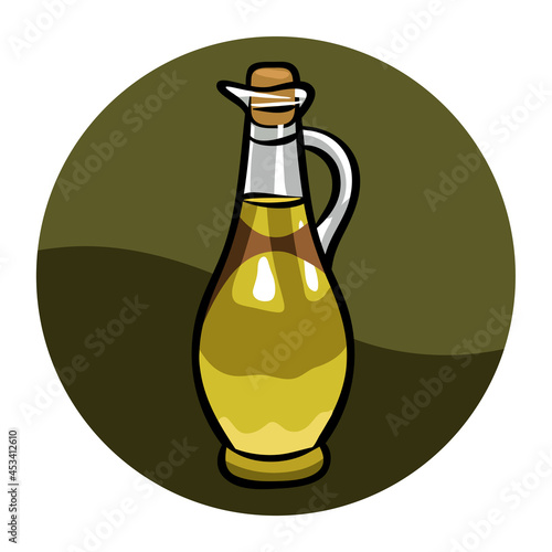 Olive oil bottle icon