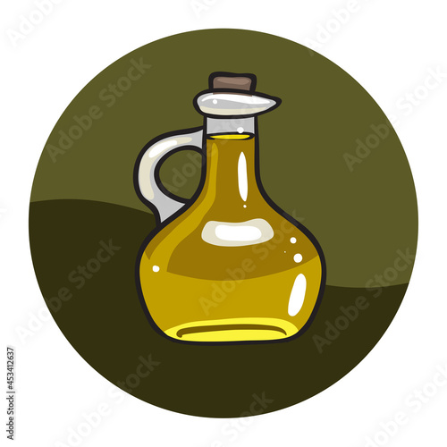 Single Olive oil bottle