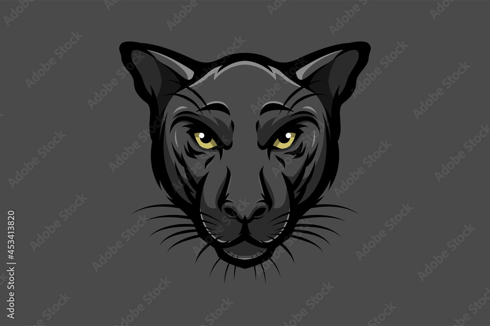Black Panther Head Logo or Illustration Black Panther Head Logo or Illustration